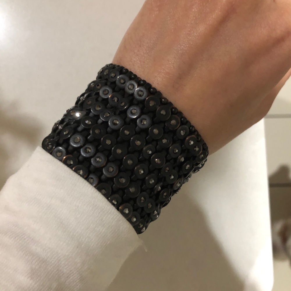 Black cuff bracelet